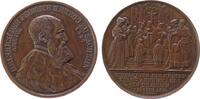 Reformation / Religion Medaille 1839 Bronze Friedrich August II (1836-1854) - auf das Jubiläum der ersten Abendmahlserteilung in Dresden, Brustbi...