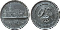 Musik Medaille Zinn Dresden - auf das 1. Deutsche Sängerbundesfest, Festhalle / Bekränzte Lyra mit Schwert, ca. 51,5 MM, kleine Kratzer, Randke -