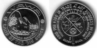Kanada 1 $ KN Ontario,Wawa, Wildgans auf Sockel, good for 100 $.. /36 MM -
