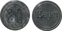 Jetons & Notgeld Wertmarke 20 Zink Beyer, ca. 23 MM, etwas fleckig -