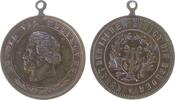 Musik tragbare Medaille Bronze Beethoven Ludwig van (1770 - 1827) - Kunst der Lieder eingt die Brüder, Büste nach links / Leier und Schrift, ca. 28,5 MM -