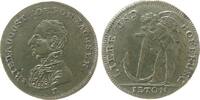 Jetons & Notgeld Jeton Messing Friedrich August I von Sachsen (1806-27), Brustbild nach links / Amor mit Anker - Liebe und Hoffnung, v. Lauer, ca. 24 M -