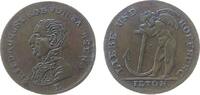 Jetons & Notgeld Jeton Messing Friedrich August I von Sachsen (1806-27), Brustbild nach links / Amor mit Anker - Liebe und Hoffnung, v. Lauer, ca. 24,8 -
