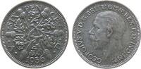 GB Großbritannien ab 1708 6 Pence Ag Georg V -