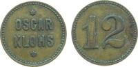 Jetons & Notgeld Wertmarke 12 Messing Klohs Oscar - 12, ca. 21 MM -
