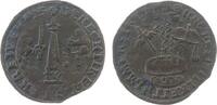 Rechenpfennig o.J. Rechenpfennig Kupfer Anton Günther II. zu Arnstadt (1666-1716) - Schwarzburg-Sondershausen, Pyramide zwischen Arm mit Schwert ...