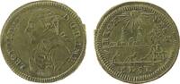 Rechenpfennig Rechenpfennig Messing Lauer - Leopold II., Nürnberg, Büste nach links / Sonne über Landschaft, Signatur: E.L.S.L. , ca. 20 MM -