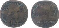 Rechenpfennig Rechenpfennig Kupfer Lauffer Wolf II. (1612-1651) - Herkules, Laufer, Nürnberg, Herkules trägt kretischen Stier / Schildkröte mit Segel nach r -
