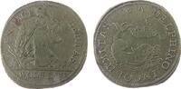 Rechenpfennig Rechenpfennig Messing Lauffer Wolf II. (1612-1651), Nürnberg, Laufer, stehende Libertas mit Füllhorn neben Armaturen / Delphin nach rechts - d -
