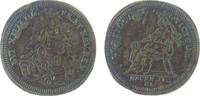 Rechenpfennig Rechenpfennig Messing Lauffer Conrad (1637-1668) - Louis XIIII., Nürnberg, Büste nach rechts / sitzende Gestalt mit Krone in der Hand, Signatu -