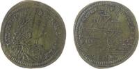 Rechenpfennig Rechenpfennig Messing Höger Johann Conrad (1705-1743) - Louis XV., Nürnberg, Büste nach rechts / Segelschiff, Signatur: I.C.H, ca. 19 MM -