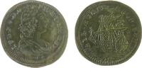 Rechenpfennig Rechenpfennig Messing Höger Johann Conrad (1705-1743) - Louis XV., Nürnberg, Büste nach rechts / Segelschiff, Signatur: I.C.H, ca. 19 MM -