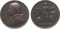Vatikan Medaille Bronze Pius IX (1846-1878) - gegen die Feinde des Kirchenstaates, Brustbild nach links / Daniel zwischen zwei Löwen, v. C. Voigt -