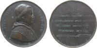 Vatikan Medaille Bronze Pius IX (1846-1878) - auf seinen Besuch in den römischen Provinzen, Brustbild nach rechts / Mehrzeiler, unsigniert, ca. 5 -