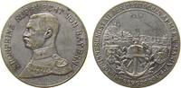 Weimarer Republik Medaille Bronze versilbert Nürnberg - Erinnerungstag von Armee und Marine, Büste des Kronprinzen Rupprechts von Bayern nach links / Stahl -