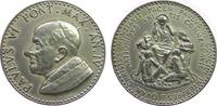Vatikan Medaille 1966 / 67 Silber Paul VI (1963-1978) - auf seine Reise zur UNO, AN IV (1966/67), Büste nach links / Christus predigt zu seinen J...