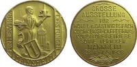 Städte Prämienmedaille Bronze vergoldet Mannheim - Grosse Ausstellung für Hotel- u. Gastwirtsfach, Kochkunst- Kaffeehaus- Konditoreibetriebe sowie verw -
