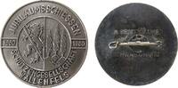 Schützen nach 1945 Abzeichen versilbert Wallenfels - auf das Jubiläumsschießen, zweigeteiltes Wappen, einseitig, v. Rettenmaier, ca. 40 MM, intakte Nadel -