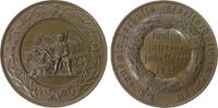 Wien Medaille Bronze Wien Landwirtschaftsgesellschaft - auf das 50jährige Jubiläum, Bauer mit Pflug, Pferd, Rind und Schaf / Mehrzeiler, Signa -
