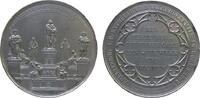 Reformation / Religion Medaille Zinn Luther - auf die Enthüllung des Denkmals in Worms, Denkmal umgeben von anderen Denkmälern / Mehrzeiler im Vierpaß, v. Schni -