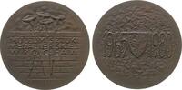 Polen Medaille Bronze Breslau - auf 15 Jahre Medaillen Museum, Mauer mit Schrift und 4 Blumen / Wappen und Datum, v. J. Markiewicz, ca. 70 MM, -