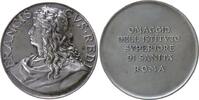 Italien Medaille Bronze versilbert Franciscus Redi (1626-1697) - italienischer Arzt, Parasitologe und Toxikologe, Medicina in nummis, Hommage an -