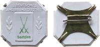 Musik Abzeichen Porzellan weiss Sachsen - auf das 12. Deutsches Sängerbundfest, ca. 41 MM, intakte Nadel -