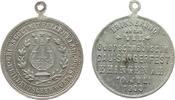 Musik tragbare Medaille Bronze versilbert Ehingen - auf das VII. Oberschwäbische Gau-Sängerfest, Lyra / Mehrzeiler, ca. 28,5 MM, minimal fleckig -