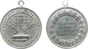 Musik tragbare Medaille Zinn Bayreuth - auf den V. Fränkische Sängerfest, Lyra / Mehrzeiler, ca. 30,5 MM -