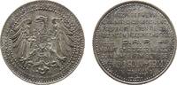 Jetons & Notgeld Rabattmarke zu einer Mark Bronze versilbert Crimmitschau - Herzinger Werk, ca. 24 MM, fleckig -