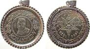 Marokko 500 Francs Ag Mohammed V - in kordelförmige Fassung, herrliche Patina, ca. 41,5 MM, ca. 28,2 Gramm -