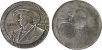 vor 1914 Medaille Zinn versilbert Senfl Ludwig (um 1490 - 1543) - Komponist und Sänger, München, Brustbild nach links - ANNO PSALLAM DEO MEO QVAM -