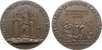 Italien Medaille Bronze Belli Giuseppe Gioachino (1791-1863) - italienischer Dichter, Kirchenansicht / Theaterszene, ca. 50,5 MM -
