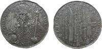 vor 1914 Medaille Zinnlegierung Sigismund (1433-1437) - Gedenken an die Überführung der Heiligen Reliquien 1424 von Prag nach Nürnberg, bekröntes -