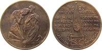 Weimarer Republik Medaille Bronze Not, zwei knieende Personen / Lebensmittelpreise im Februar 1923, v. F.W. Hörnlein, 38,2 MM -