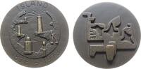 Medaille 1978 Bronze Island - Leuchttürme, Leuchttürme und Küstenlinie / Skulptur, v. Sigurjon Olafsson, ca. 70 MM, ca. 273 Gramm, Rand: Udgiv st...