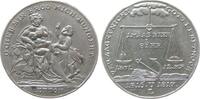 vor 1914 Jeton Messing versilbert Not und Teuerung - auf die Notzeit 1816-1817, sitzende Mutter mit zwei Kindern - O gib mir Bord mich hungert -