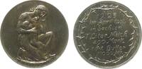 Weimarer Republik Jeton Bronze vergoldet Not und Teuerung, Sachsen, auf die Inflation, Mutter mit Kind / Lebensmittelpreise im April 1923, v. Hörnlein, -
