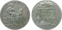 vor 1914 Jeton Messing versilbert Not und Teuerung - auf die Notzeit 1816-1817, sitzende Mutter mit zwei Kindern - O gib mir Bord mich hungert -