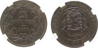 Luxemburg 2 1/2 Centimes 1901 Br Adolphe, Barth, in GENI Kapsel MS63 SUP+