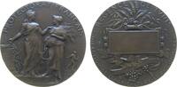 Tunesien Prämienmedaille Bronze Tunis - Direction de l'Agriculture et du Commerce, Marianne links auf Science zeigend - rechts weibliche Gestalt mit Si -