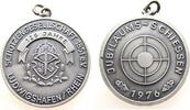 Schützen nach 1945 tragbare Medaille -- Ludwigshafen Schützengesellschaft - auf das 125. Gründungsjahr, Jubiläumsschiessen, ca. 39,8 MM, mattiert -