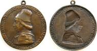Personen tragbare Medaille Bronze Karazolus Marnius (1401-1467), Feldmarschall von Ferdinand - König von Neapel, Brustbild mit harnisch und Mütze - Umschri -