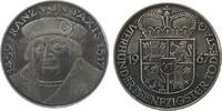 Personen Medaille Silber Taxis Franz von (1459-1517) - auf seinen 450. Todestag, Brustbild / Wappen, ca. 32 MM, ca. 13,4 Gramm, Patina -
