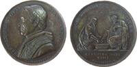 Vatikan Medaille Bronze Pius IX. (1846-1878) - auf den Gründonnerstag, Brustbild nach links / Christus wäscht Petrus die Füße, v. Girometti, ca. -