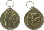 Weimarer Republik tragbare Medaille Messing Ehrendenkmünze - Fürs Vaterland, Deutsche Ehrenlegion, Friedensgöttin bekränzt Soldat / Eisernes Kreuz 1914, unsigniert, -