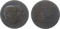 Personen Medaille Bronze Adenauer Konrad und Charles de Gaulle - auf den Elysée Vertrag, beider Büsten nach rechts / Schrift, ca. 40 MM -