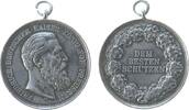Schießprämie 1888 o.J. Silber Friedrich III. (1888) - dem besten Schützen, Preussen, Büste nach rechts / Schrift im Kranz, Signatur: E.W. (v. Wei...