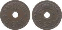 Faroer Inseln 5 Öre Br Christian X, Monogrammm -