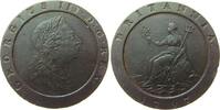 GB Großbritannien ab 1708 2 Pence Ku Georg III, keine Randstöße, Cartwheel -